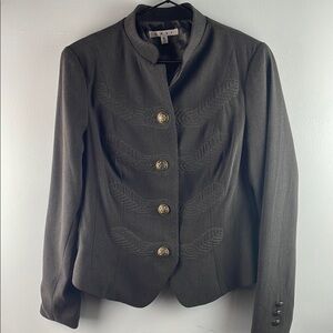 Cabi Gray Military Style Women's Jacket Size 6